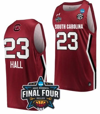 Aubryanna Hall Jersey South Carolina Gamecocks College Basketball 2023 NCAA Final Four Garnet Garnet #23