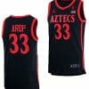Aguek Arop Jersey San Diego State Aztecs College Basketball Black #33