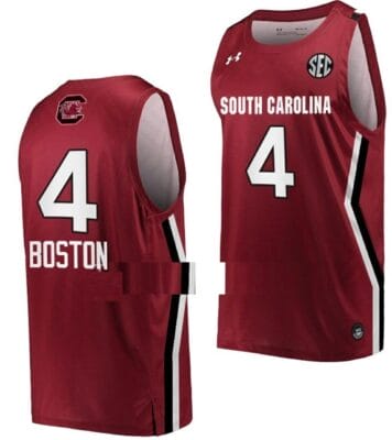 Aliyah Boston Jersey South Carolina Gamecocks College Basketball Wine #4