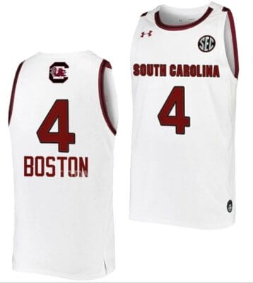 Aliyah Boston Jersey South Carolina Gamecocks College Basketball White #4
