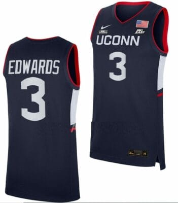Aaliyah Edwards Jersey UConn Huskies College Basketball Navy Replica #3 8 Aaliyah Edwards Jersey UConn Huskies College Basketball Navy Replica #3