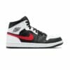 Air Jordan 1 Mid Black Chile Red White