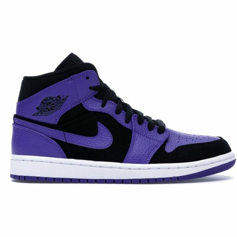 Air Jordan 1 Mid Black Dark Concord 10 Air Jordan 1 Mid Black Dark Concord