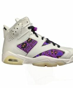 Air Jordan 6 Quai 54 Beige Purple Plaid