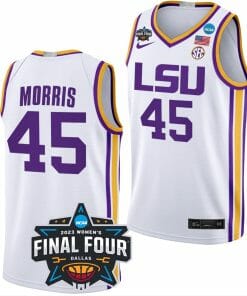 Alexis Morris Jersey LSU Tigers College Basketball 2023 NCAA Final Four Garnet White #45