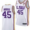 Alexis Morris Jersey LSU Tigers College Basketball White #45 2 Alexis Morris Jersey LSU Tigers College Basketball White #45
