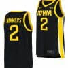 Amarion Nimmers Jersey Iowa Hawkeyes College Basketball Black #2