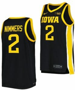 Amarion Nimmers Jersey Iowa Hawkeyes College Basketball Black #2