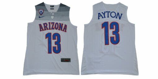 Arizona Wildcats #13 Ayton NCAA Basketball Jersey White