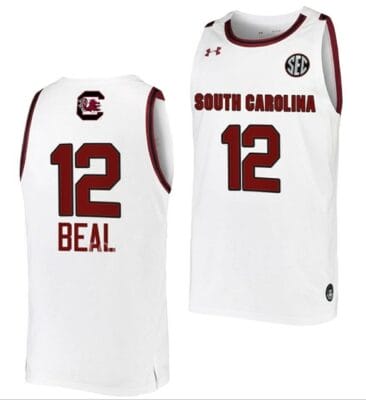 Brea Beal Jersey South Carolina Gamecocks College Basketball White #12