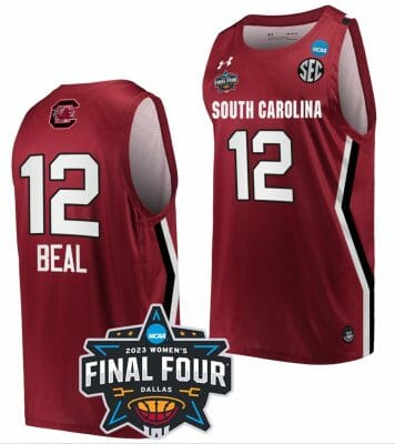 Brea Beal Jersey South Carolina Gamecocks College Basketball 2023 NCAA Final Four Garnet Garnet #12