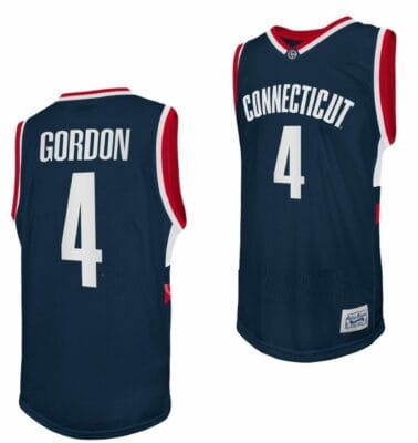 Ben Gordon Jersey UConn Huskies College Basketball Navy Retro #4 8 Ben Gordon Jersey UConn Huskies College Basketball Navy Retro #4