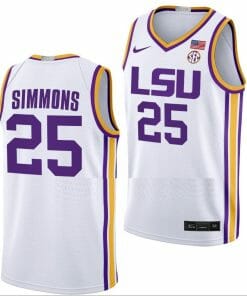 Ben Simmons Jersey LSU Tigers College Basketball Limited White #25