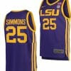 Ben Simmons Jersey LSU Tigers College Basketball Purple #25