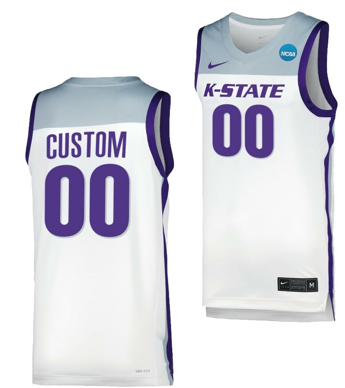 Custom Kansas State Wildcats Jersey Name and Number College Basketball 2023 NCAA March Madness White 1 Custom Kansas State Wildcats Jersey Name and Number College Basketball 2023 NCAA March Madness White