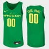 Custom Oregon Ducks Jersey Name and Number College Basketball Kelly Green