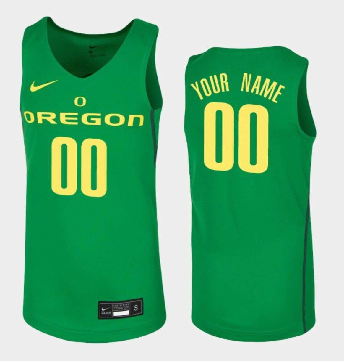 Custom Oregon Ducks Jersey Name and Number College Basketball Kelly Green 1 Custom Oregon Ducks Jersey Name and Number College Basketball Kelly Green