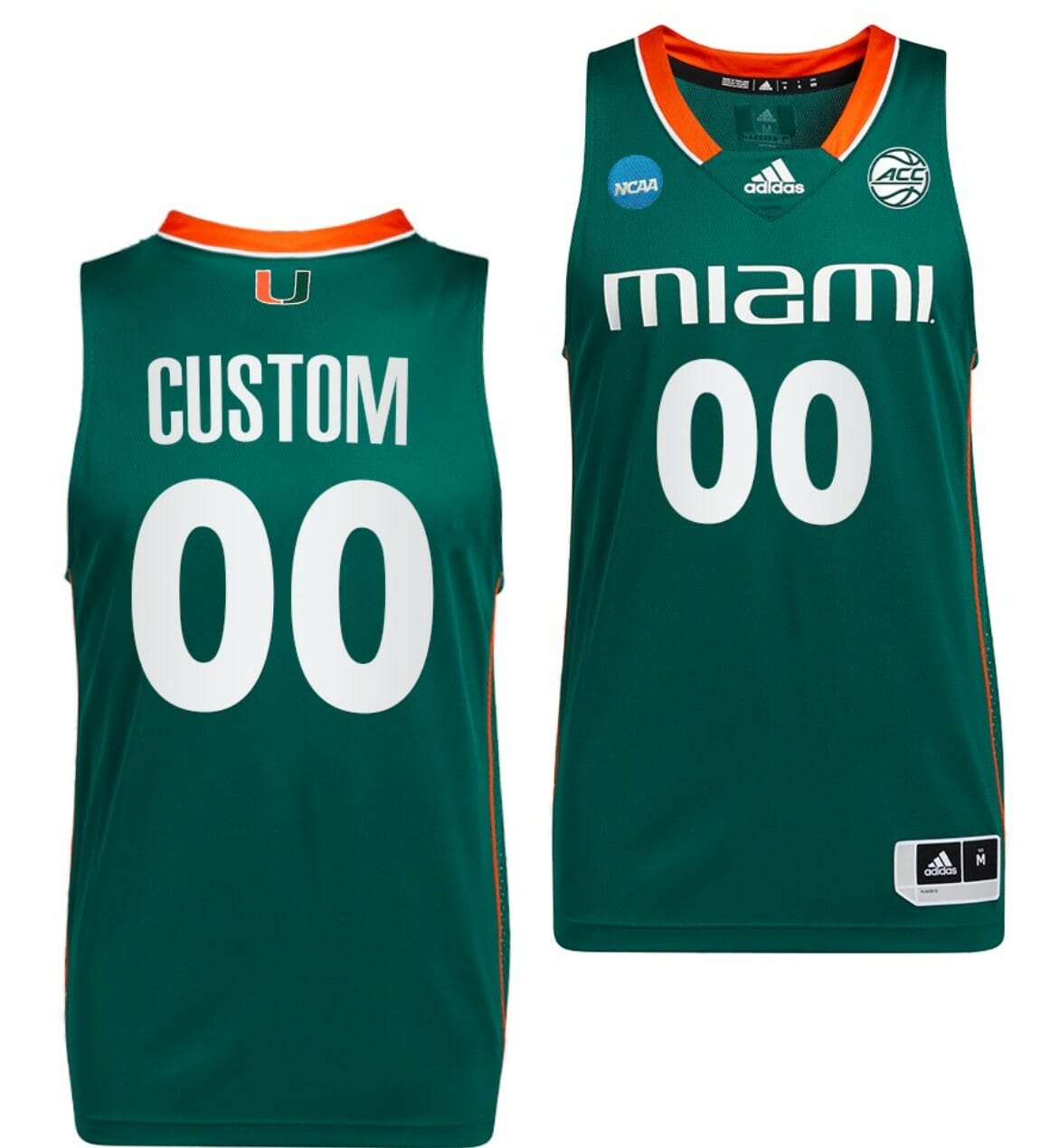 Custom Miami Hurricanes Jersey Name And Number College Basketball March Madness Green 1 Custom Miami Hurricanes Jersey Name And Number College Basketball March Madness Green