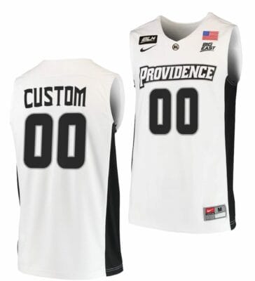 Custom Providence Friars Jersey Name and Number College Basketball BLM White 6 Custom Providence Friars Jersey Name and Number College Basketball BLM White