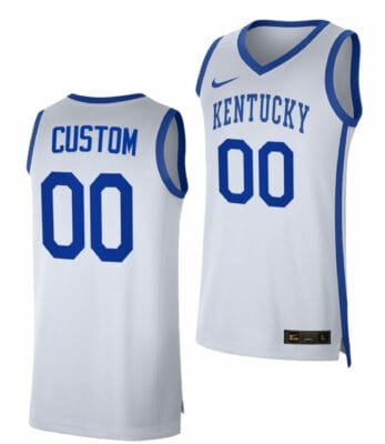Custom Kentucky Wildcats Jersey Name and Number College Basketball 2022-23 White