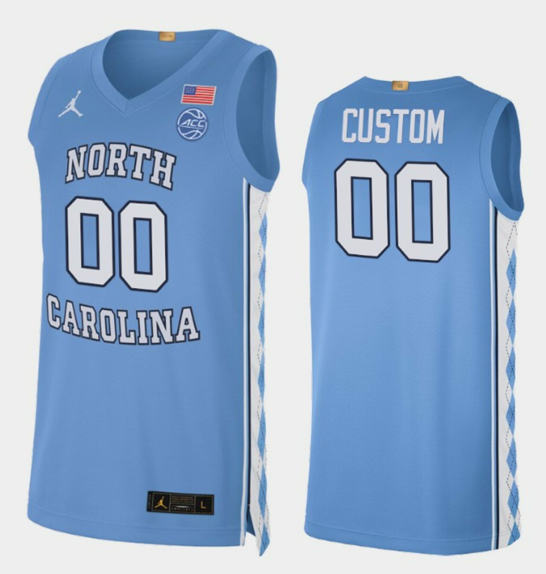 Custom North Carolina Jersey Name and Number College Basketball Blue Alumni 1 Custom North Carolina Jersey Name and Number College Basketball Blue Alumni