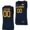 Custom West Virginia Jersey Name and Number College Basketball Uniform Navy