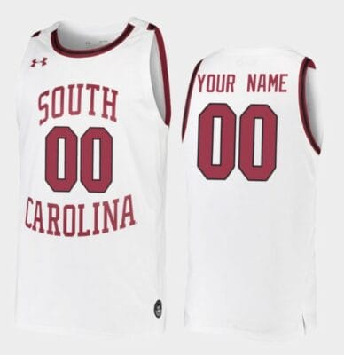 Custom South Carolina Gamecocks Jersey College Basketball White
