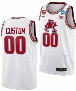 Custom Arkansas Razorbacks Jersey Name And Number 2023 NCAA March Madness College Basketball Black