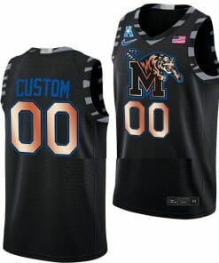 Custom Memphis Tigers Jersey Name and Number College Basketball Black