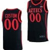 Custom San Diego State Aztecs Jersey Name and Number College Basketball Black 3 Custom San Diego State Aztecs Jersey Name and Number College Basketball Black