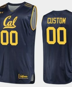 Custom California Golden Bears Jersey Name and Number College Basketball Replica Navy