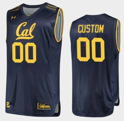 Custom California Golden Bears Jersey Name and Number College Basketball Replica Navy