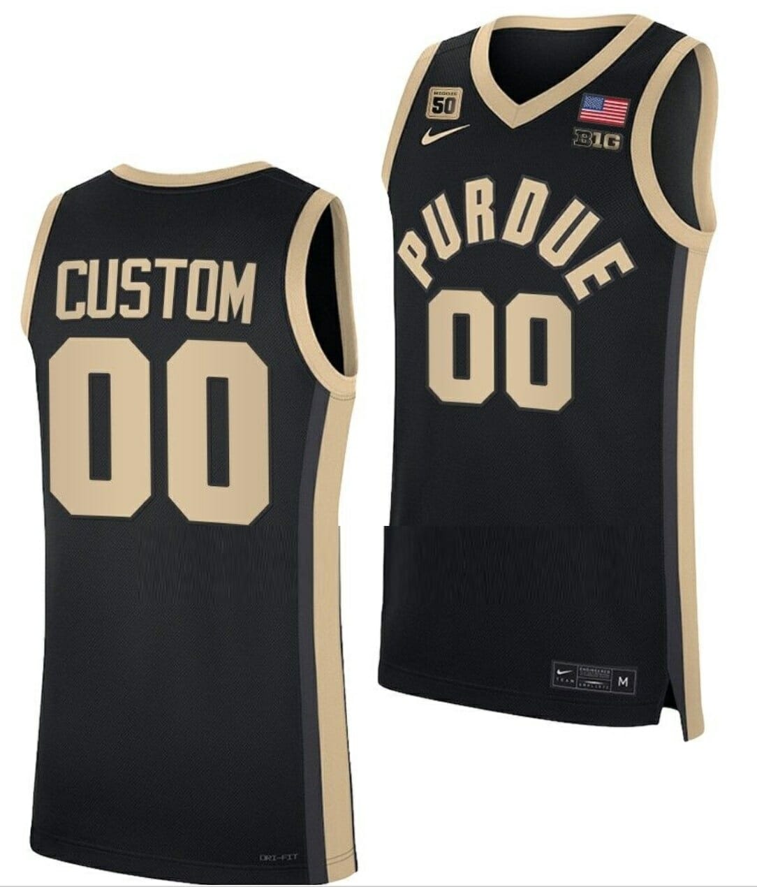 Custom Purdue Boilermakers Jersey College Basketball Black Replica 1 Custom Purdue Boilermakers Jersey College Basketball Black Replica