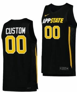 Custom Appalachian State Mountaineers Jersey Name And Number College Basketball Black