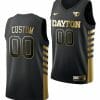 Custom Dayton Flyers Jersey Name and Number College Basketball Black Golden 3 Custom Dayton Flyers Jersey Name and Number College Basketball Black Golden