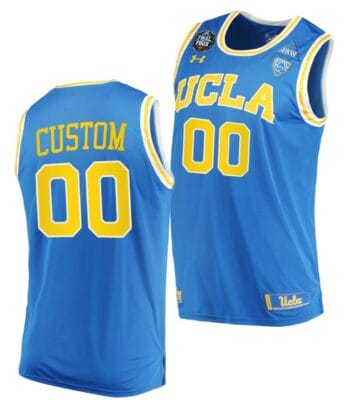 Custom UCLA Bruins Jersey Name and Number College Basketball 2021 March Madness Final Four Blue PAC12 6 Custom UCLA Bruins Jersey Name and Number College Basketball 2021 March Madness Final Four Blue PAC12