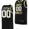 Custom Wake Forest Demon Deacons Jersey Name and Number College Basketball Black