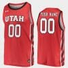 Custom Utah Utes Jersey Name and Number College Basketball Red Replica