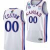 Custom Kansas Jayhawks Jersey Name and Number College Basketball 125th Anniversary Home White