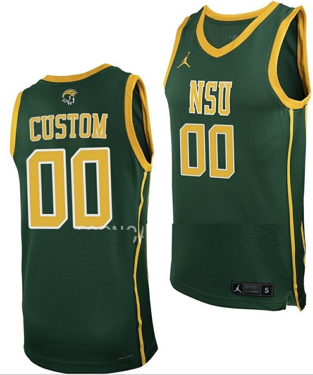 Custom Norfolk State Spartans Jersey Name and Number College Basketball Green 1 Custom Norfolk State Spartans Jersey Name and Number College Basketball Green