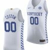 Custom Kentucky Wildcats Jersey Name and Number College Basketball White Replica