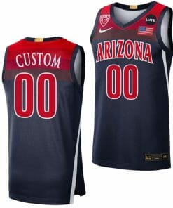 Custom Arizona Wildcats Jersey Name And Number College Basketball Limited Navy Elite