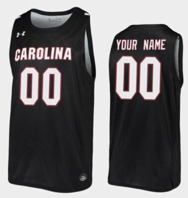 Custom South Carolina Gamecocks Jersey College Basketball Black 6 Custom South Carolina Gamecocks Jersey College Basketball Black