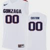 Custom Gonzaga Bulldogs Jersey Name and Number College Basketball Replica White