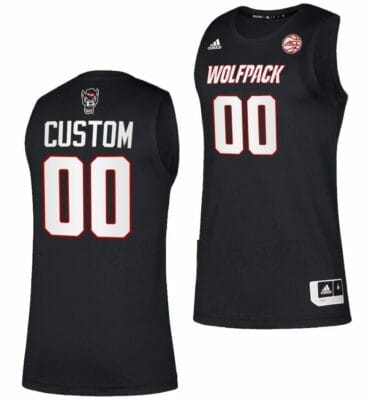 Custom NC State Wolfpack Jersey Name and Number College Basketball Swingman Black 6 Custom NC State Wolfpack Jersey Name and Number College Basketball Swingman Black
