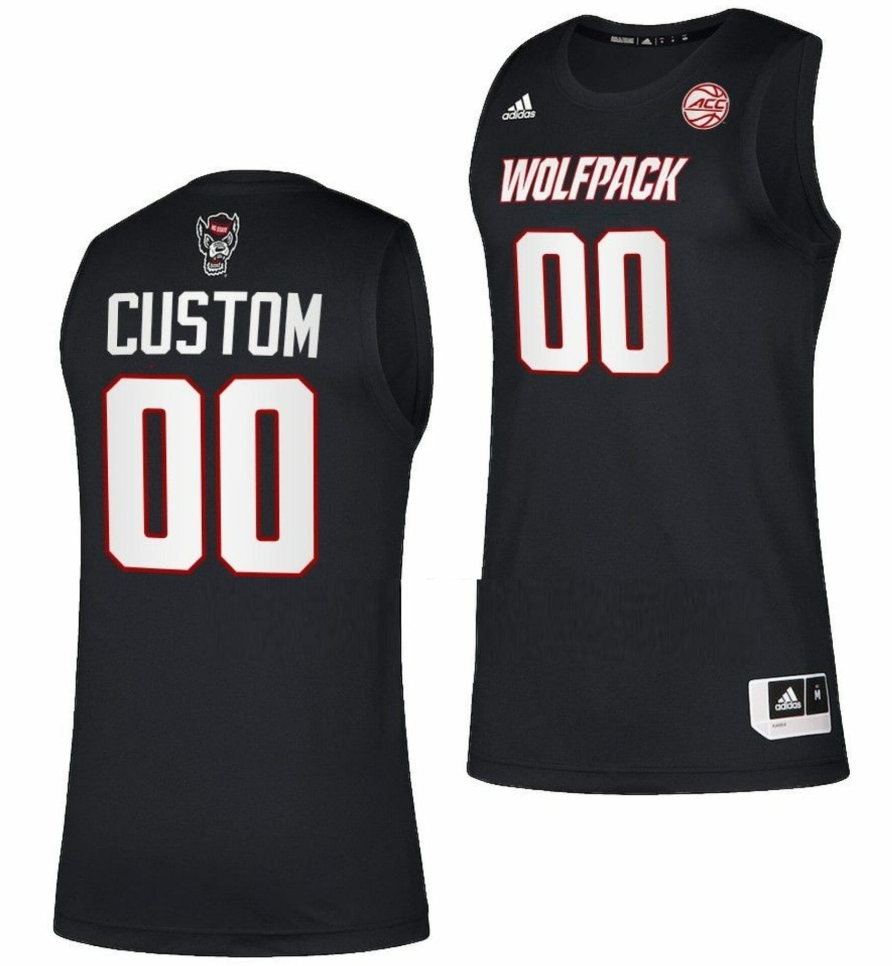 Custom NC State Wolfpack Jersey Name and Number College Basketball Swingman Black 1 Custom NC State Wolfpack Jersey Name and Number College Basketball Swingman Black