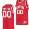 Custom Oklahoma Sooners Jersey Name and Number College Basketball Classic Retro Crimson