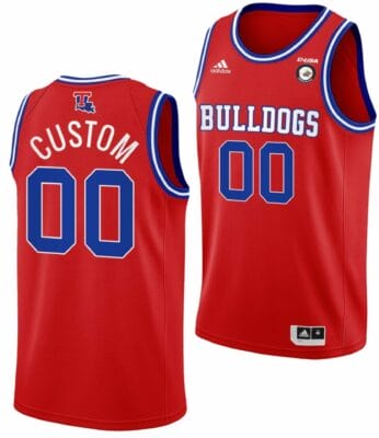 Custom Louisiana Tech Bulldogs Jersey Name and Number College Basketball Red
