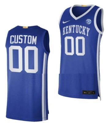 Custom Kentucky Wildcats Jersey Name and Number College Basketball 2022-23 Royal