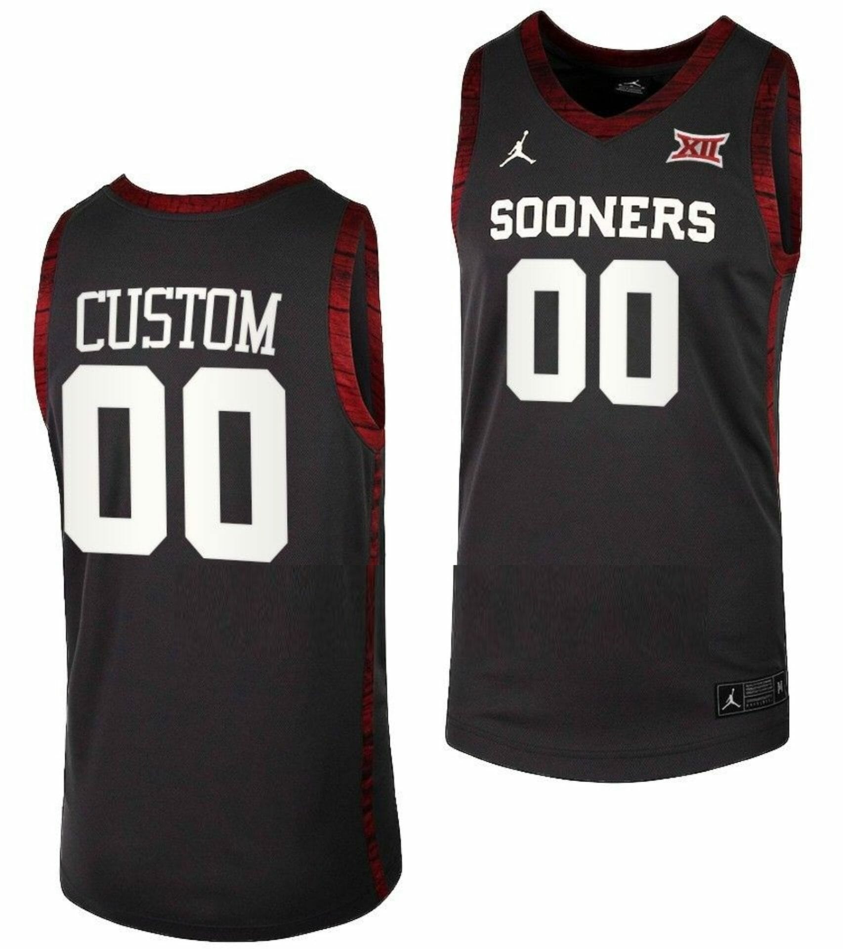 Custom Oklahoma Sooners Jersey Name and Number College Basketball Anthracite 1 Custom Oklahoma Sooners Jersey Name and Number College Basketball Anthracite